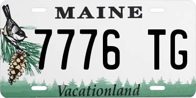 ME license plate 7776TG