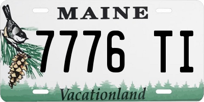 ME license plate 7776TI