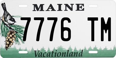 ME license plate 7776TM