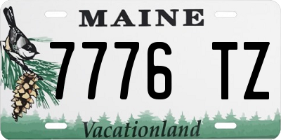 ME license plate 7776TZ