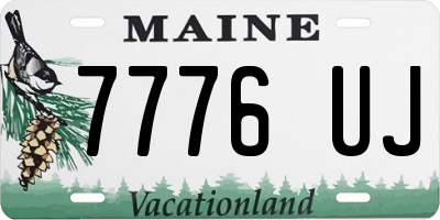 ME license plate 7776UJ