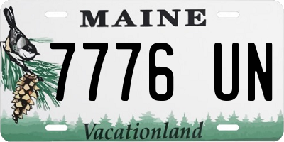 ME license plate 7776UN