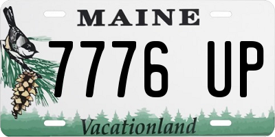 ME license plate 7776UP