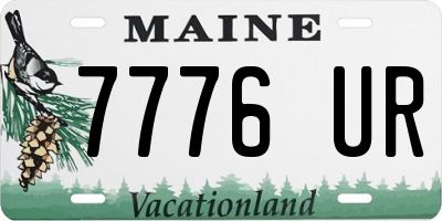 ME license plate 7776UR