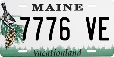 ME license plate 7776VE