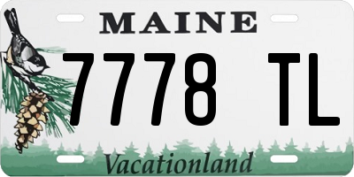 ME license plate 7778TL