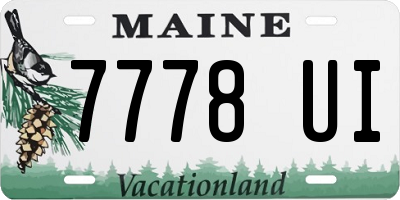 ME license plate 7778UI