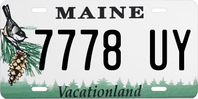 ME license plate 7778UY