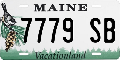 ME license plate 7779SB