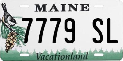ME license plate 7779SL