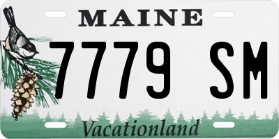 ME license plate 7779SM