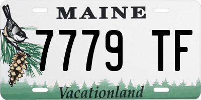 ME license plate 7779TF