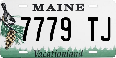ME license plate 7779TJ