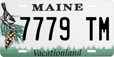 ME license plate 7779TM