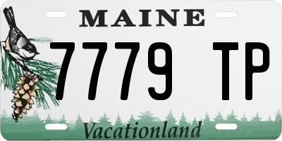 ME license plate 7779TP