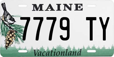 ME license plate 7779TY