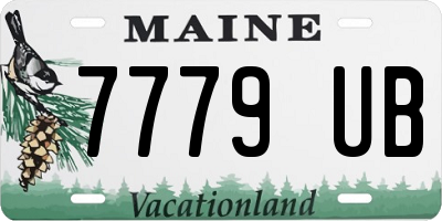 ME license plate 7779UB