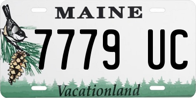 ME license plate 7779UC
