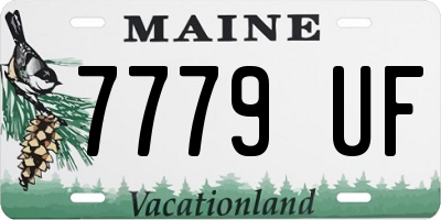 ME license plate 7779UF