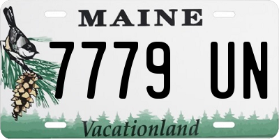 ME license plate 7779UN