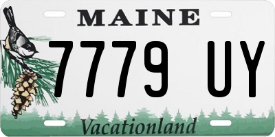 ME license plate 7779UY