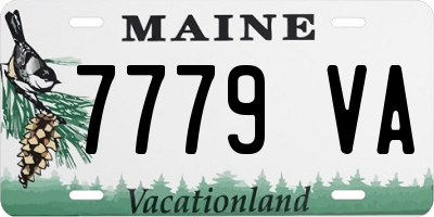 ME license plate 7779VA