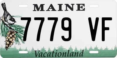 ME license plate 7779VF