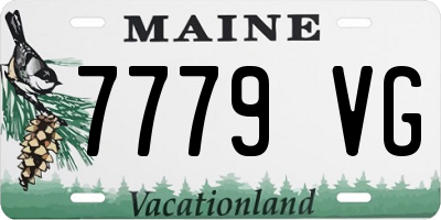 ME license plate 7779VG