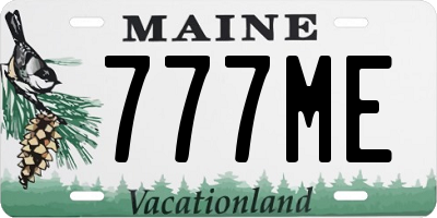 ME license plate 777ME