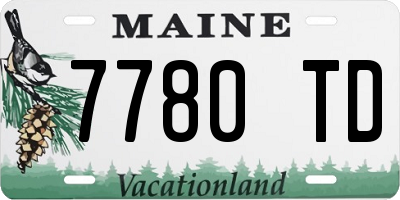 ME license plate 7780TD
