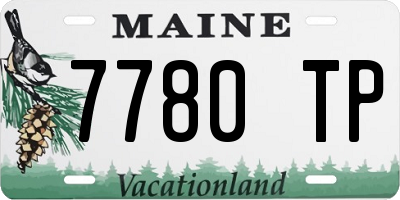 ME license plate 7780TP