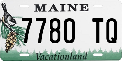 ME license plate 7780TQ