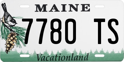 ME license plate 7780TS