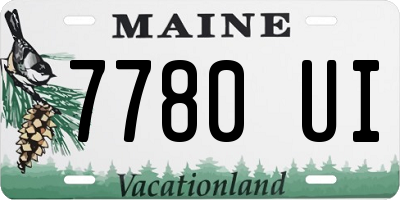 ME license plate 7780UI