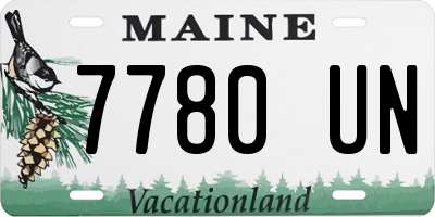 ME license plate 7780UN