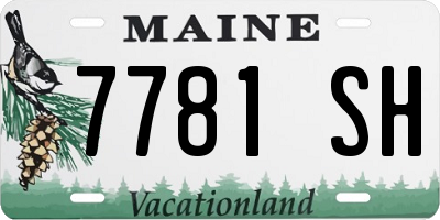 ME license plate 7781SH