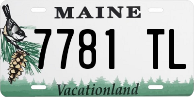 ME license plate 7781TL