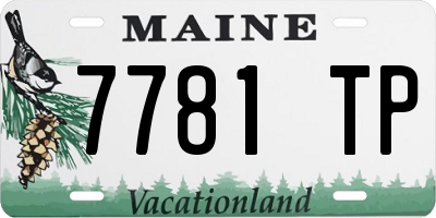 ME license plate 7781TP