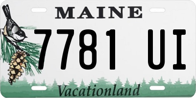 ME license plate 7781UI