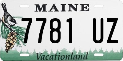 ME license plate 7781UZ