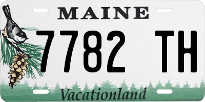 ME license plate 7782TH