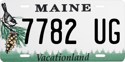 ME license plate 7782UG
