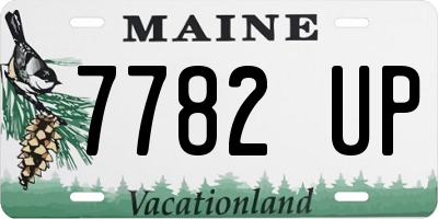 ME license plate 7782UP
