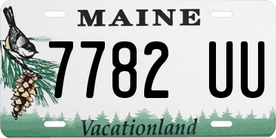 ME license plate 7782UU