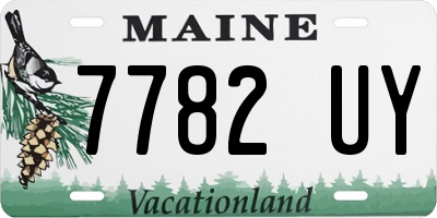 ME license plate 7782UY