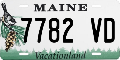 ME license plate 7782VD
