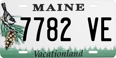 ME license plate 7782VE