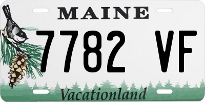 ME license plate 7782VF