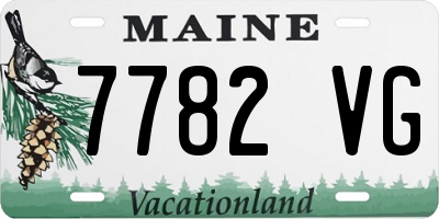 ME license plate 7782VG