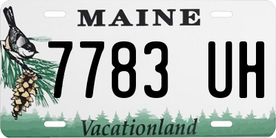 ME license plate 7783UH
